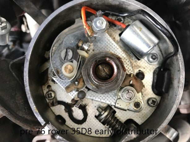 电子点火转换 Lucas Rover 35D8 早期 - 负极接地