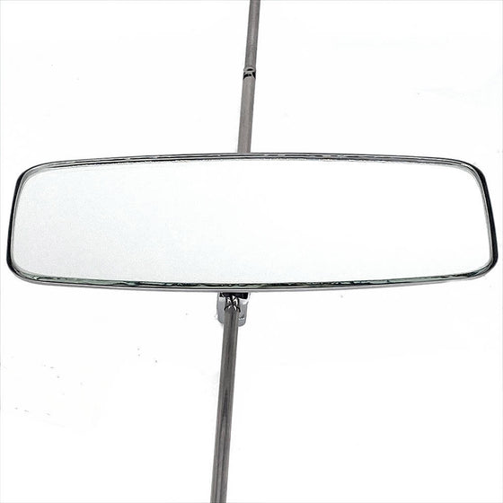 Stainless Steel RodMounted Sliding Clamp Mirror Classic Car Accessories