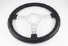 Quality Leather 14" Flat Steering Wheel