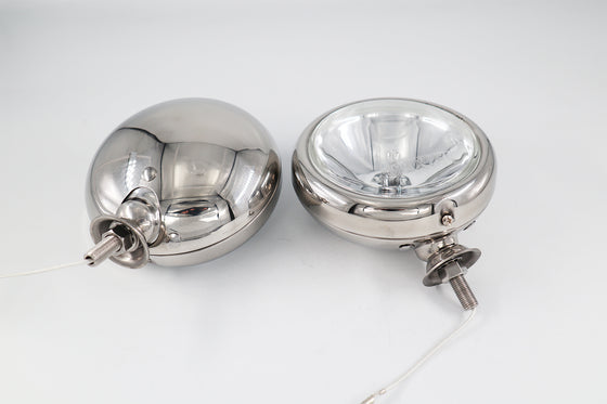 Stainless Steel 5" Spotlights/Spotlamps For Classic Cars