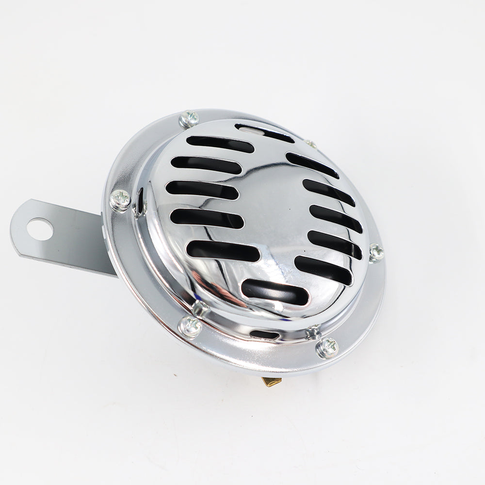 
                  
                    6V Chrome Horn with Slotted Grille - 105mm
                  
                