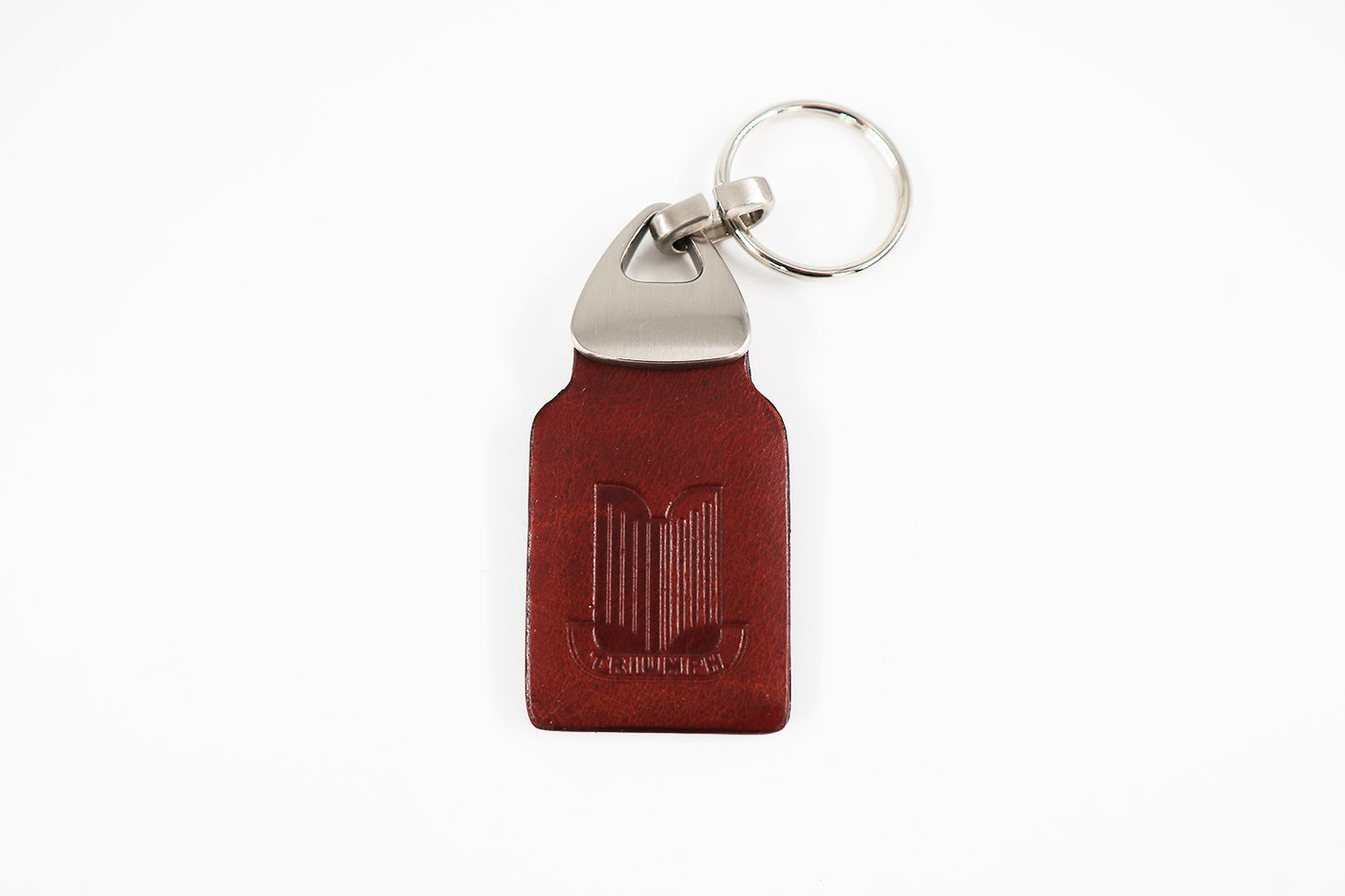 Triumph Brown Leather Key Ring