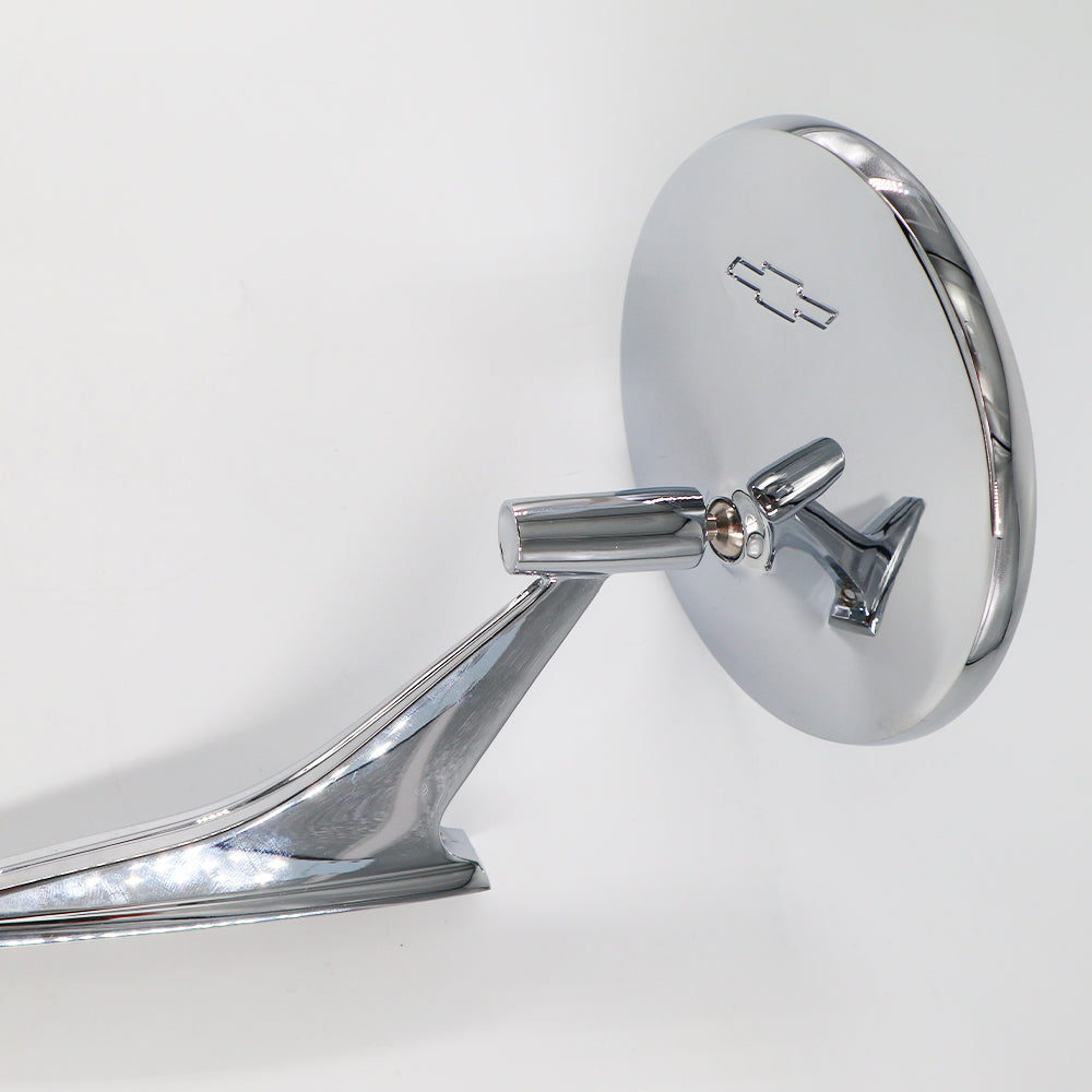 Door Mirror with Bow Tie Logo - Camaro, Impala, Chevelle, Chevy