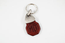  MG Leather Key Ring - Brown