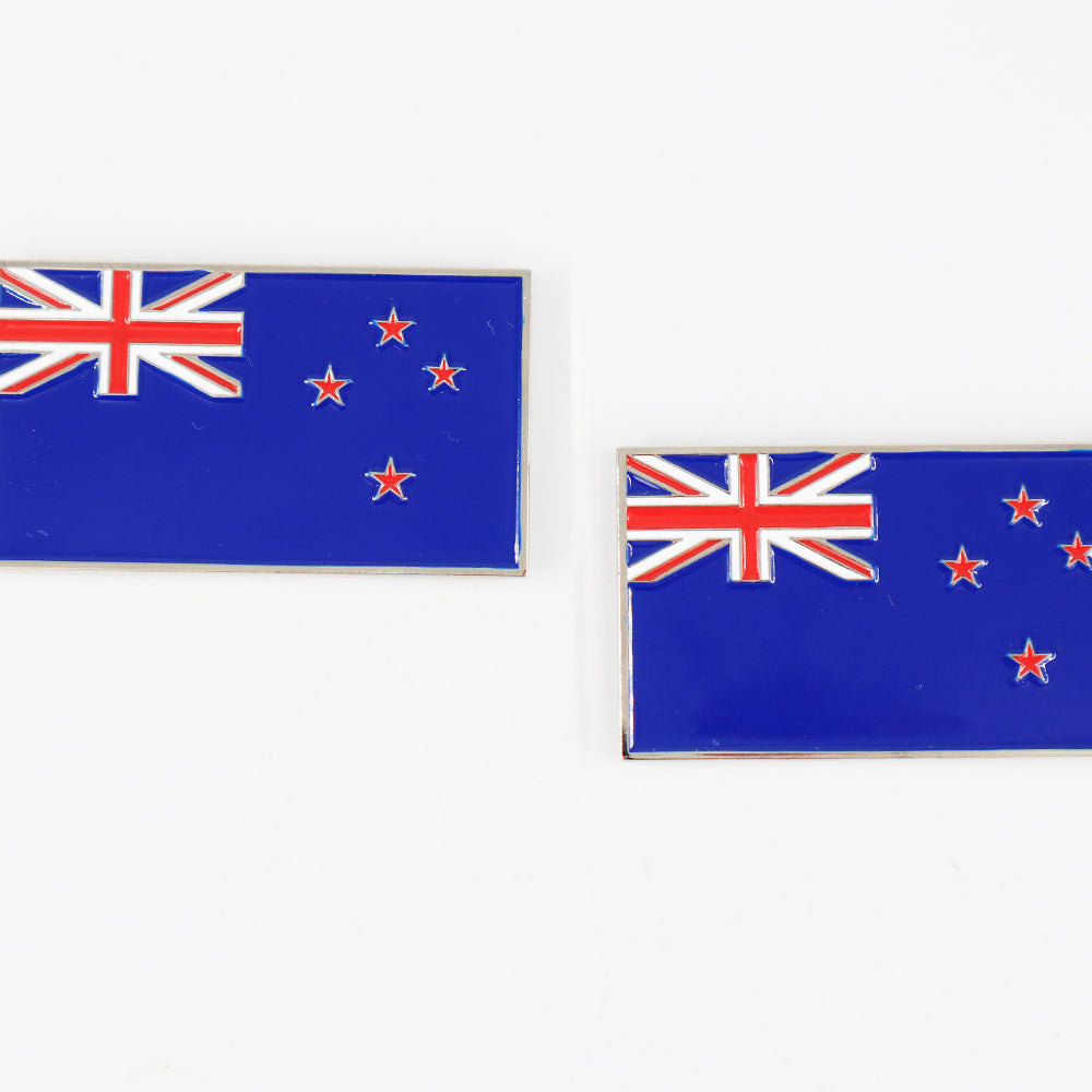 
                  
                    New Zealand Enamel Badges - Pair
                  
                