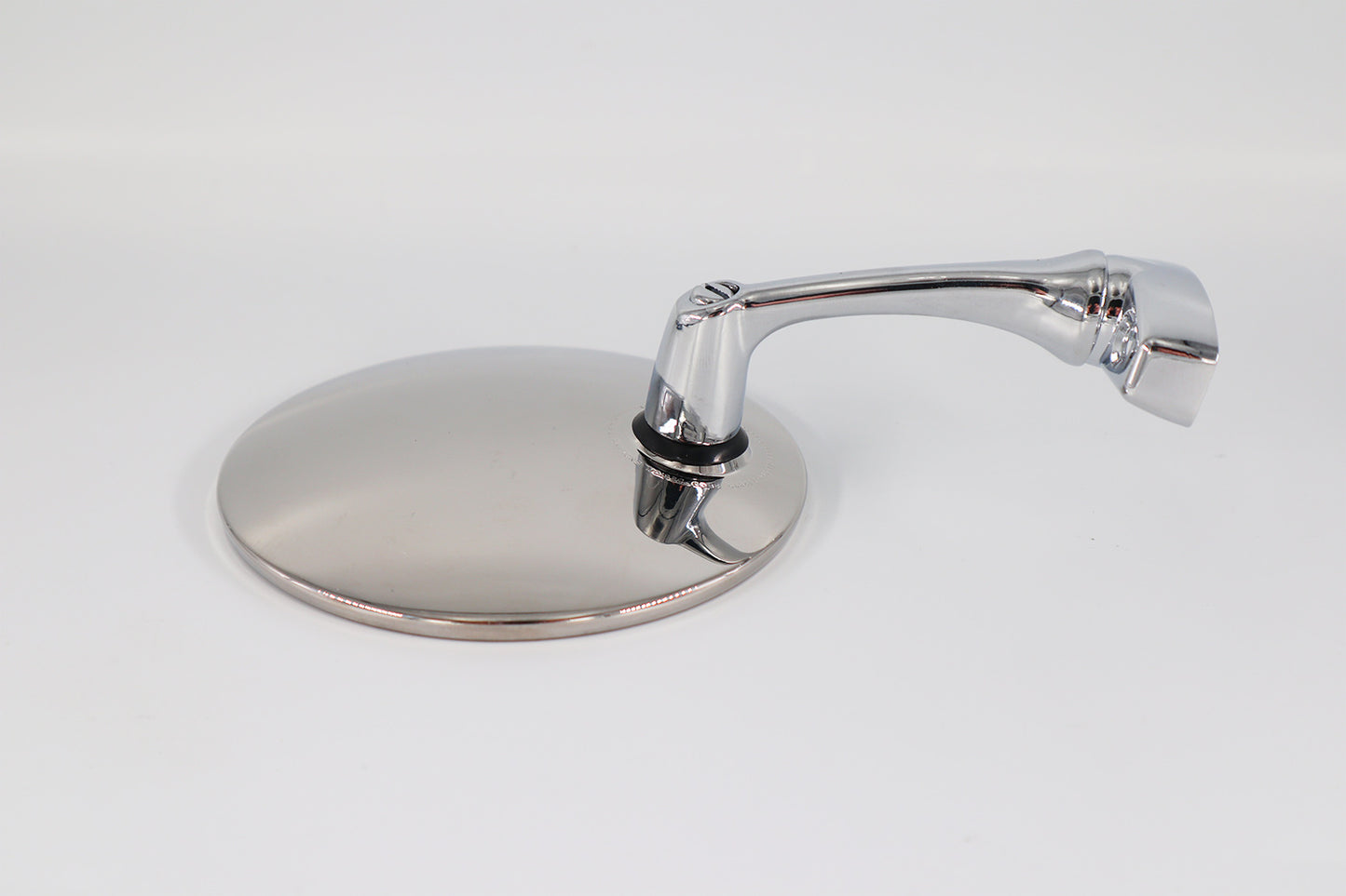 Chrome Quarterlight Mirror - Round Head - Convex Glass