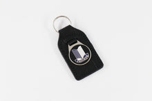  'Triumph Shield' Enamel Badged Leather Key Ring