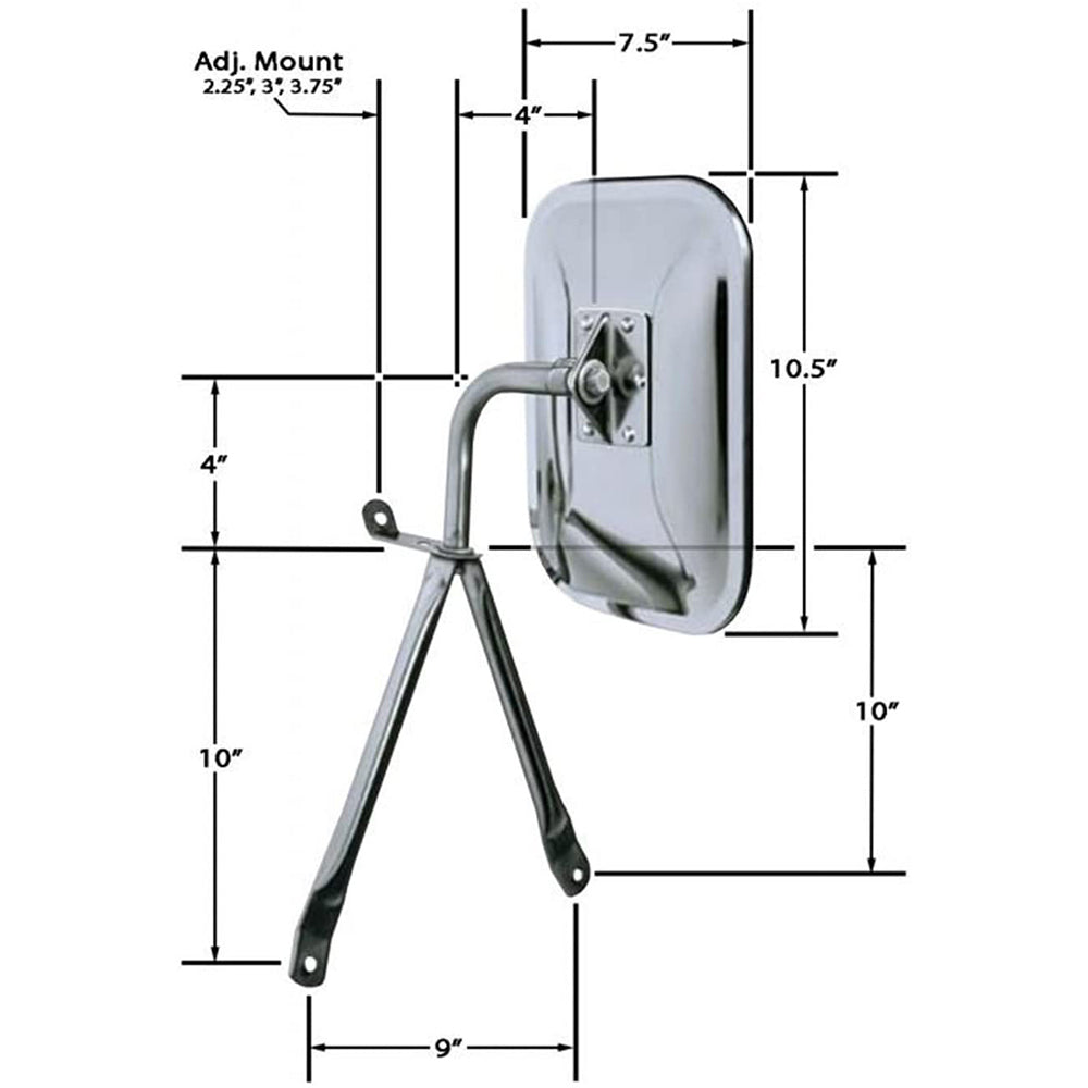 
                  
                    Universal Low-Mount Truck/Van Mirrors
                  
                