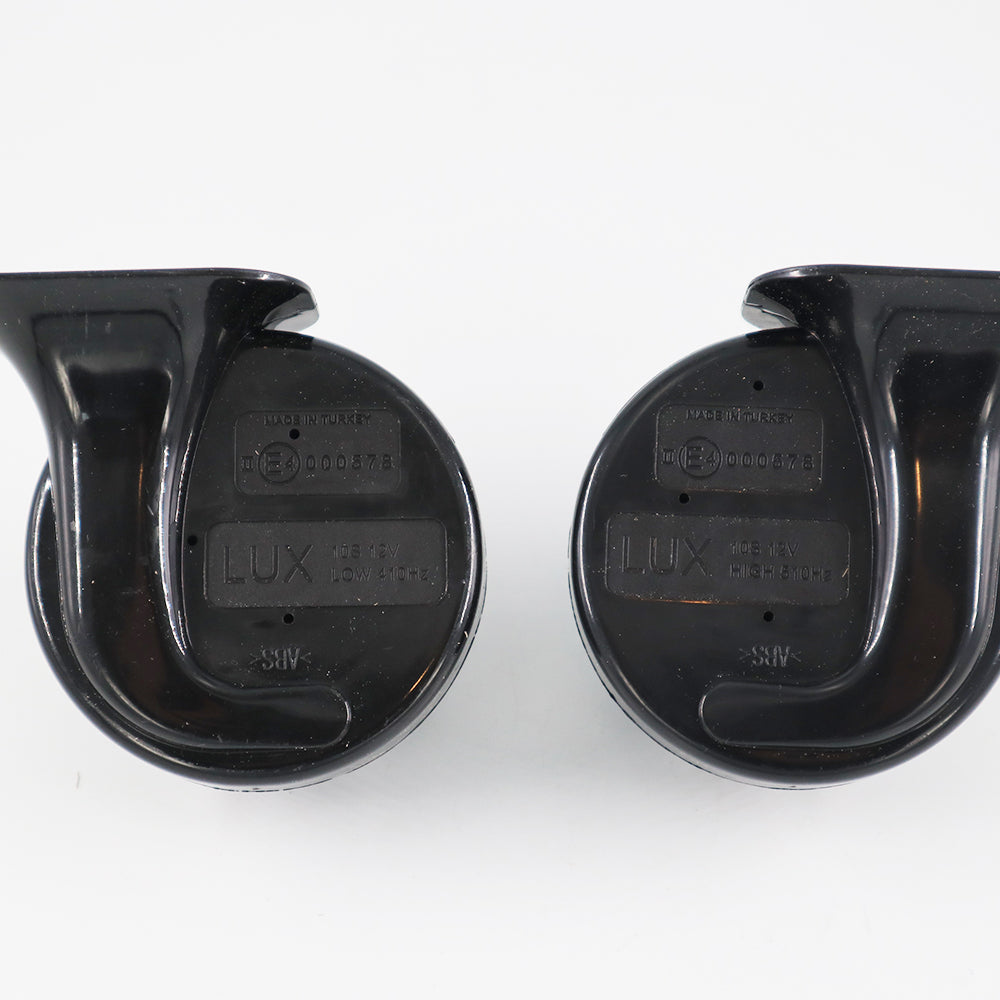Twin Terminal Black Horns - Pair
