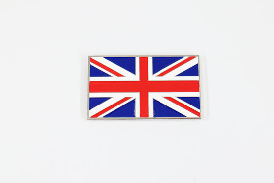 Union Jack Enamel Badges - Pair