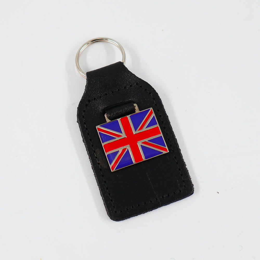 Union Jack Leather Key Ring